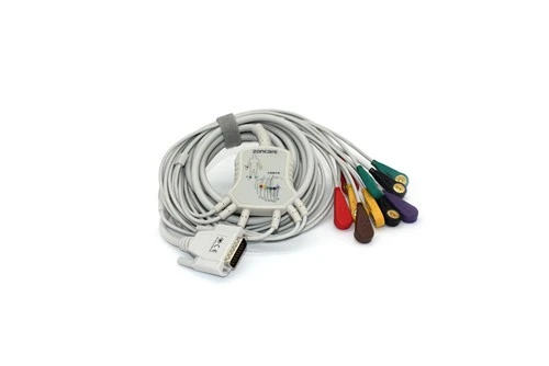 12-Ableitungs-EKG-Kabel mit Schnappverschluss